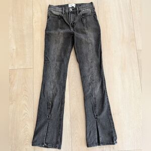 Abercrombie Kids High Rise Flare 13/14 Regular Black Denim